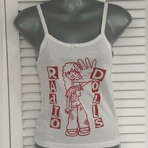 Radio Dolls white tank XS NWOT